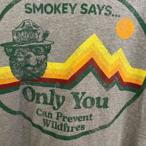 Smokey The Bear Only You Can Prevent Forest Fires Mens XXL Shirt - Picture 5 of 11